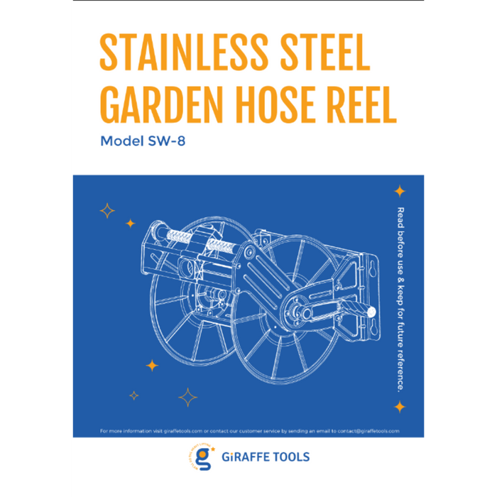 Giraffe Tools Wall Mounted Hose Reel