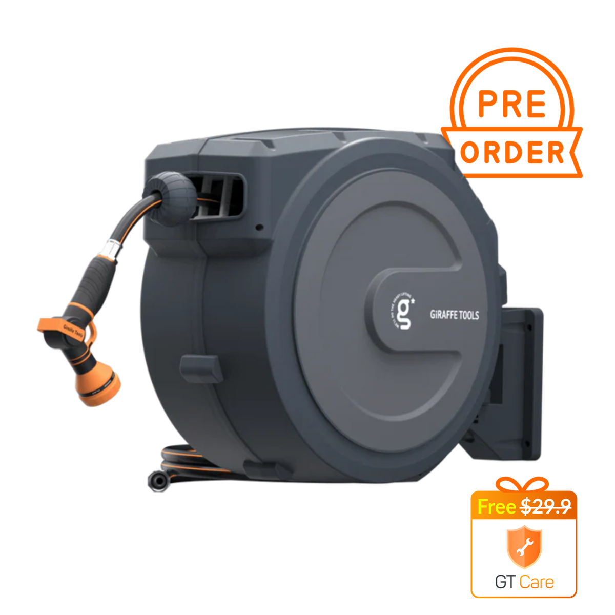 Retractable Garden Hose Reel-5/8in-62ft