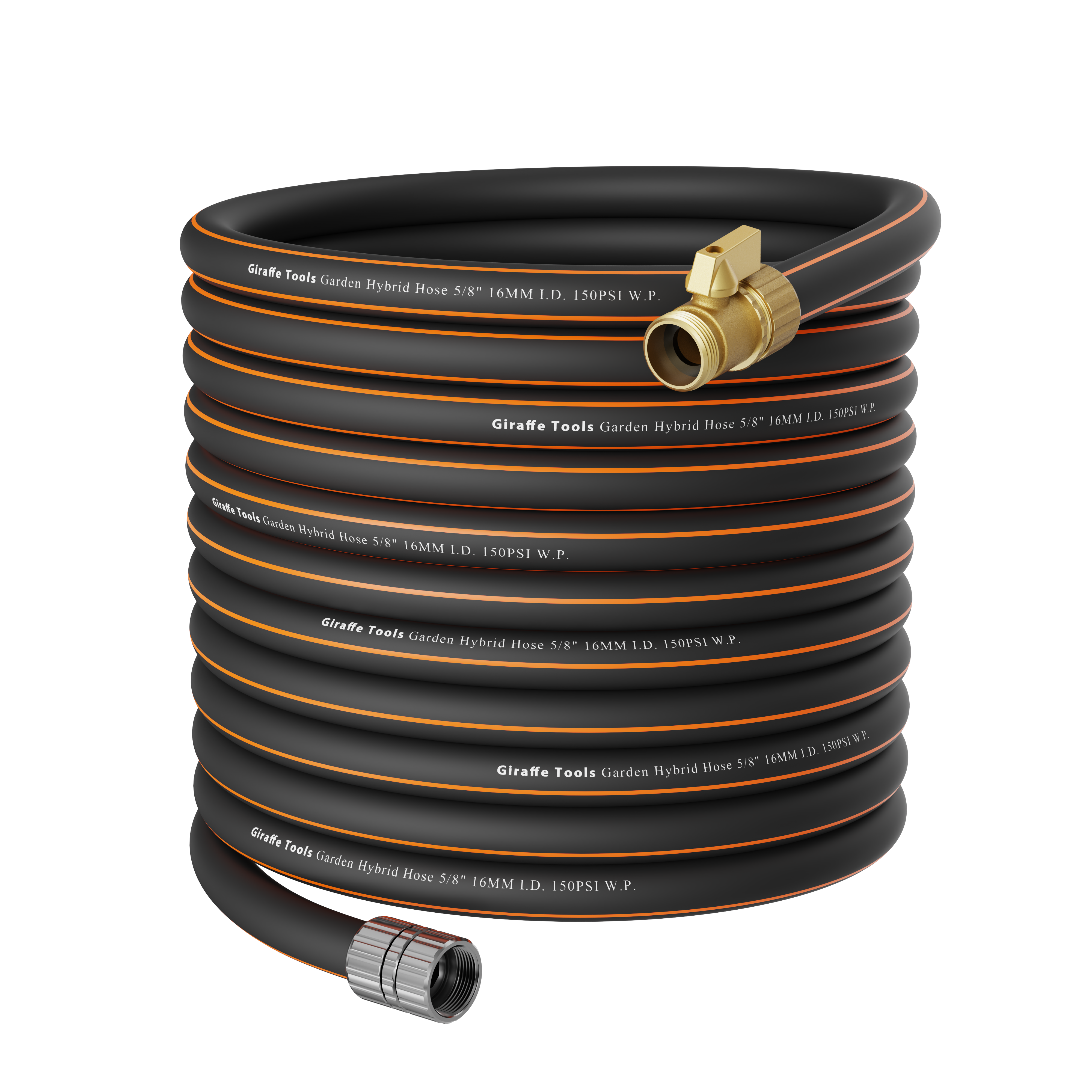 Flexible Garden Hose with Shut off Valve 25ft-100ft
