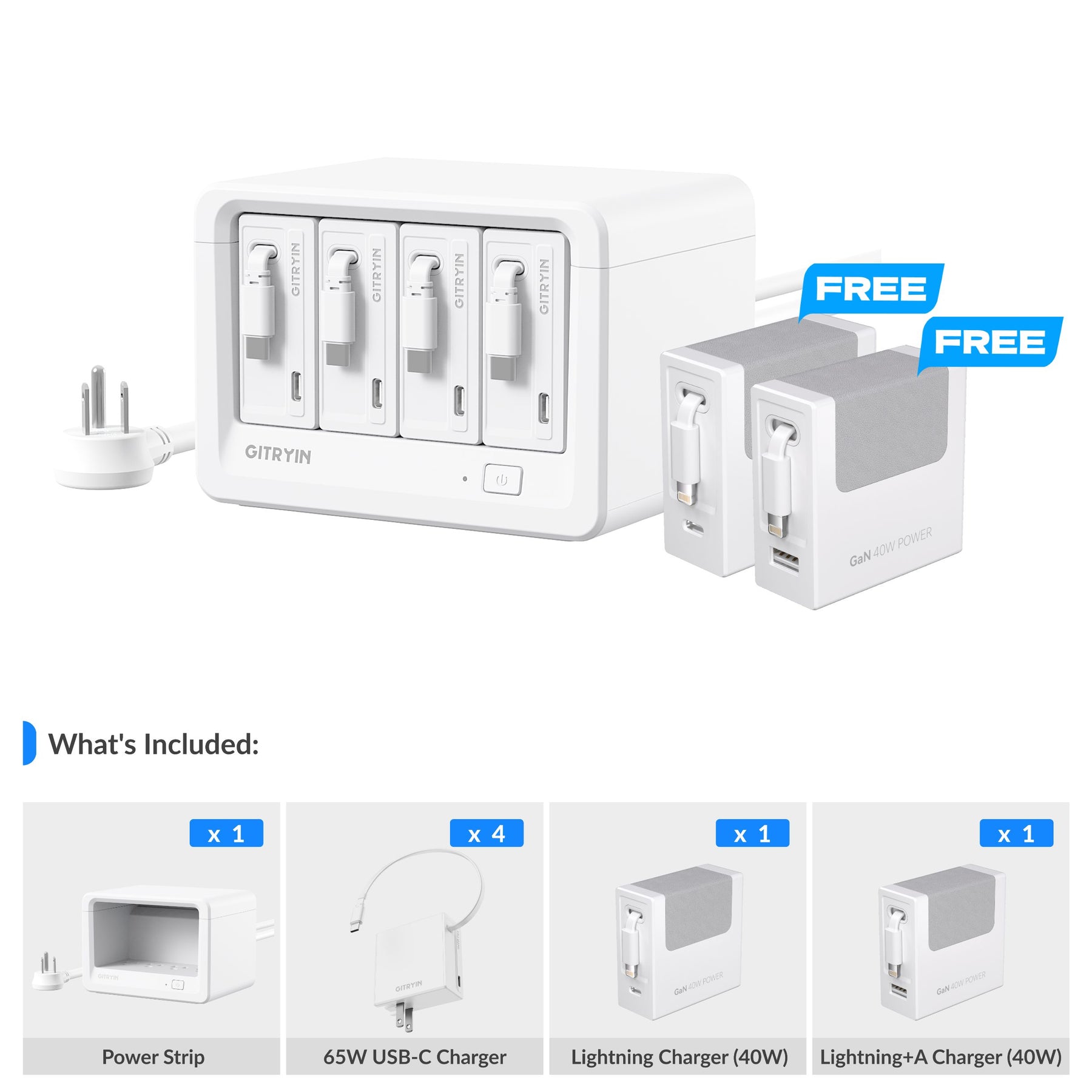 Gitryin Desktop Charging Station 12-in-1 (65W Combo)