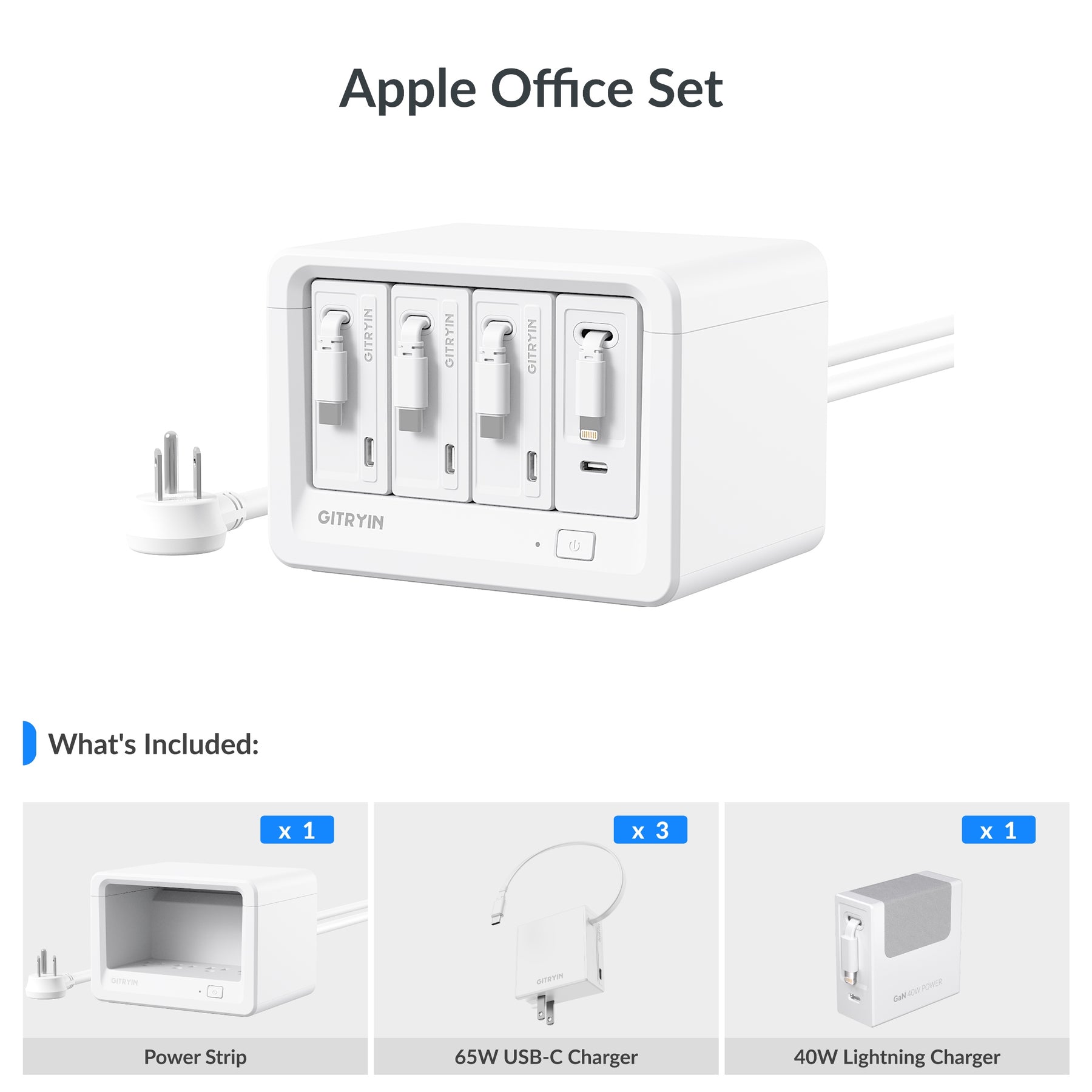 Gitryin Desktop Charging Station 12-in-1 (65W Combo)