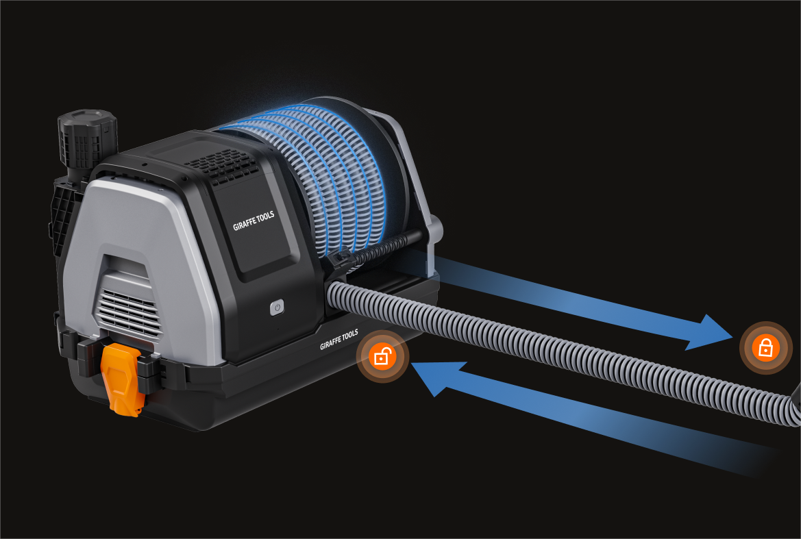 Giraffe Tools Retractable Garage Vacuum