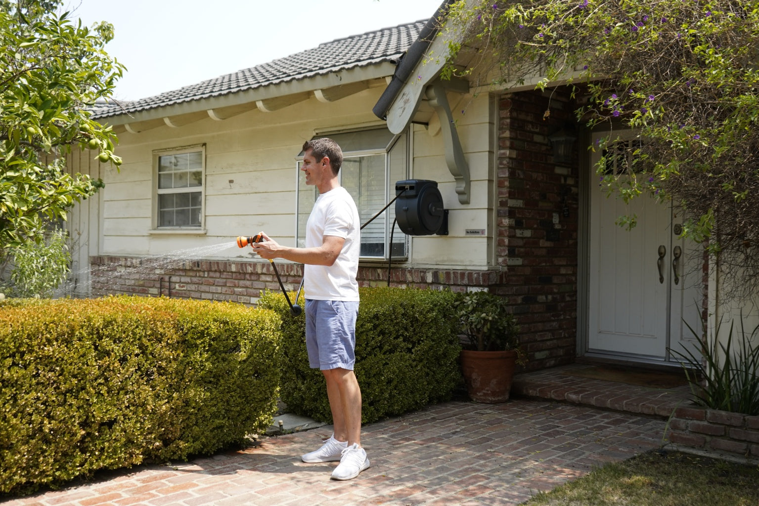 Retractable Garden Hose Reel-5/8in-90ft