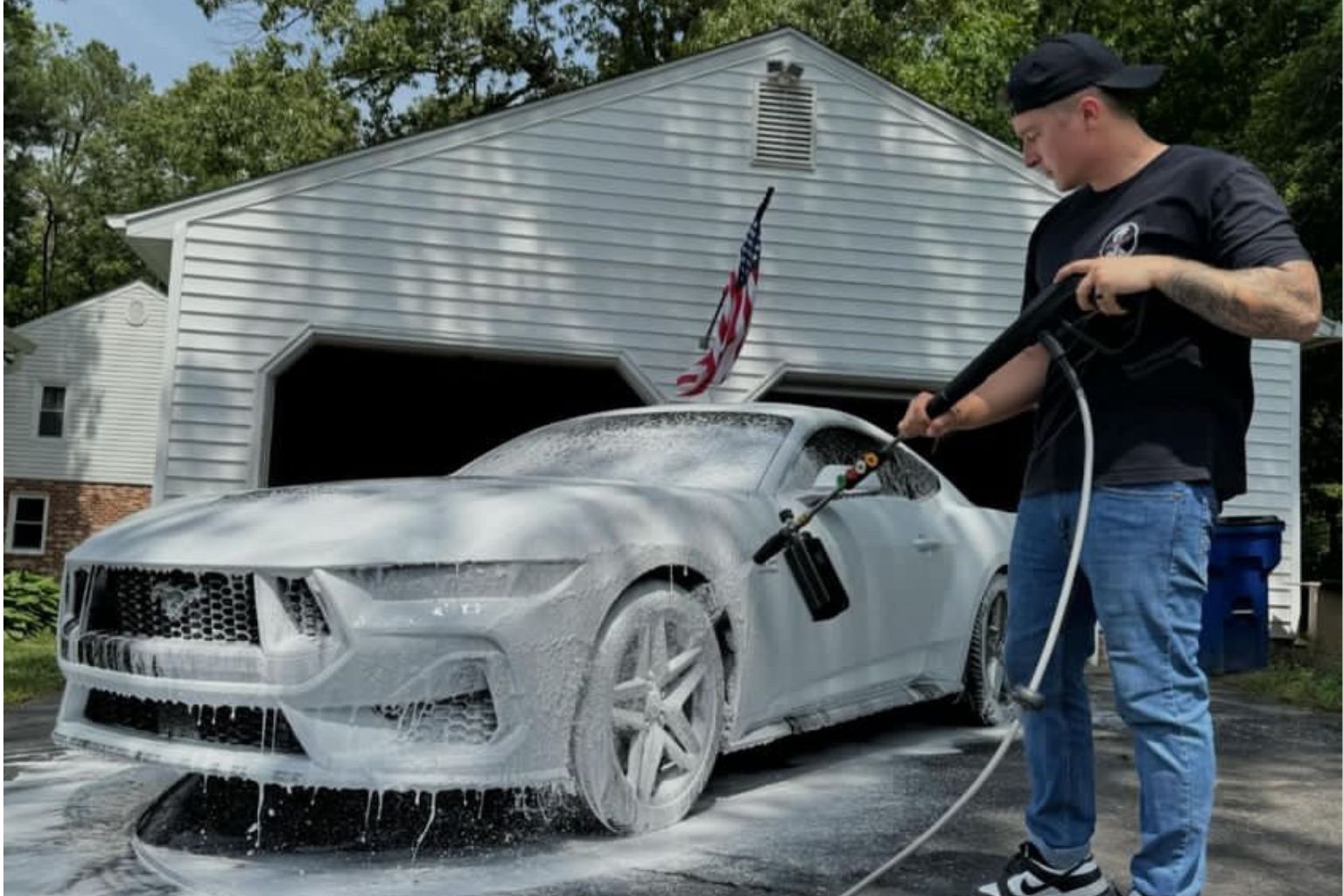 retractable pressure washer