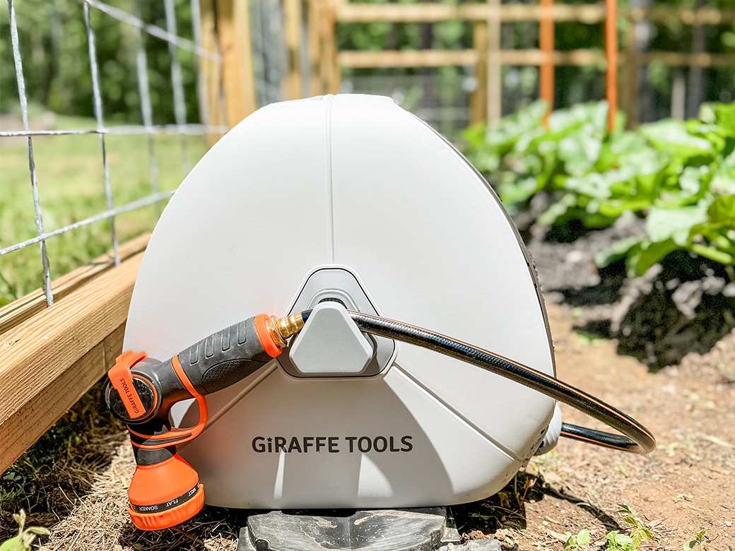 Meet the Giraffe Tools New Ground-Mounted Retractable Hose Reel