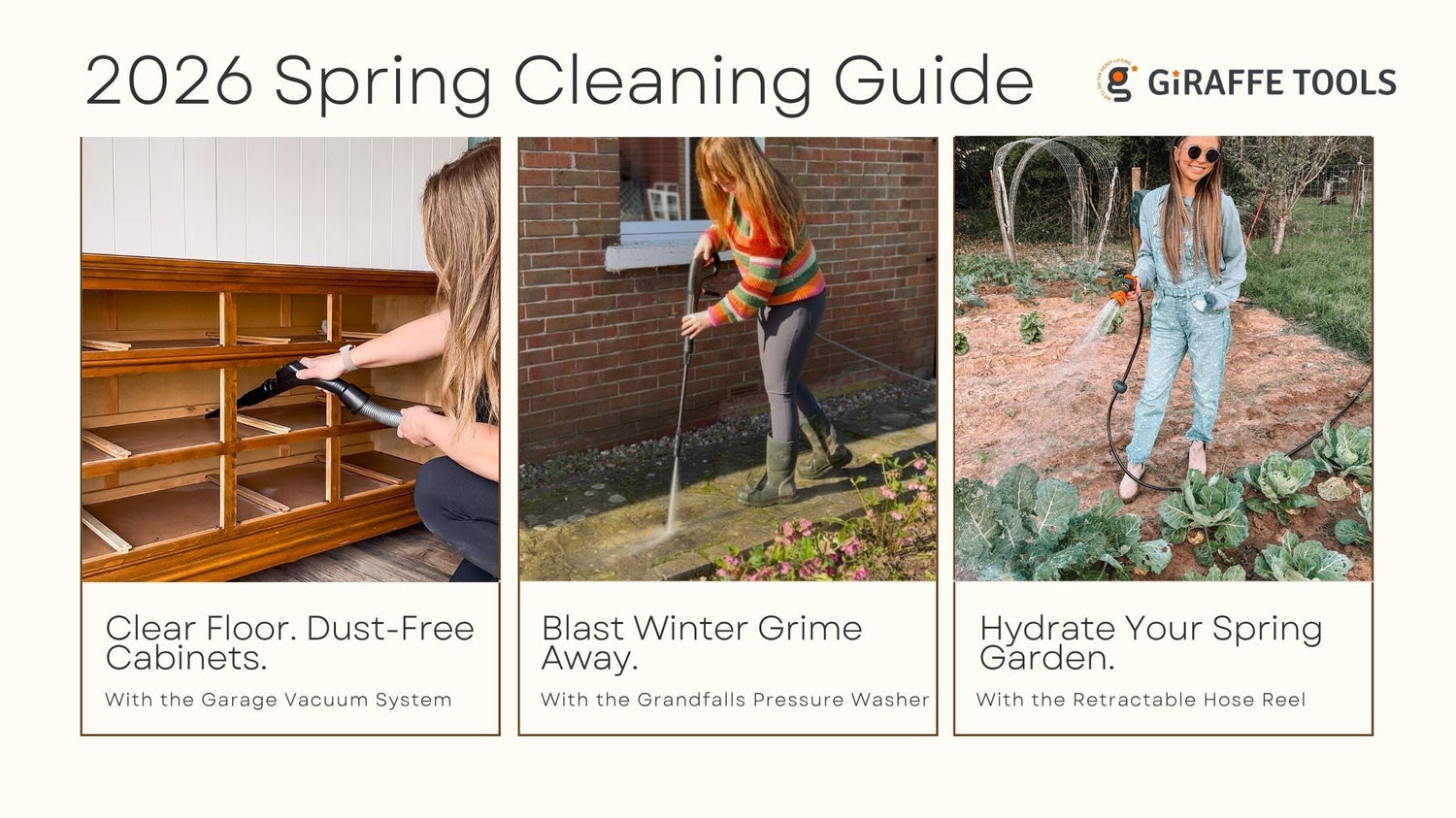 giraffe tools spring cleaning guide