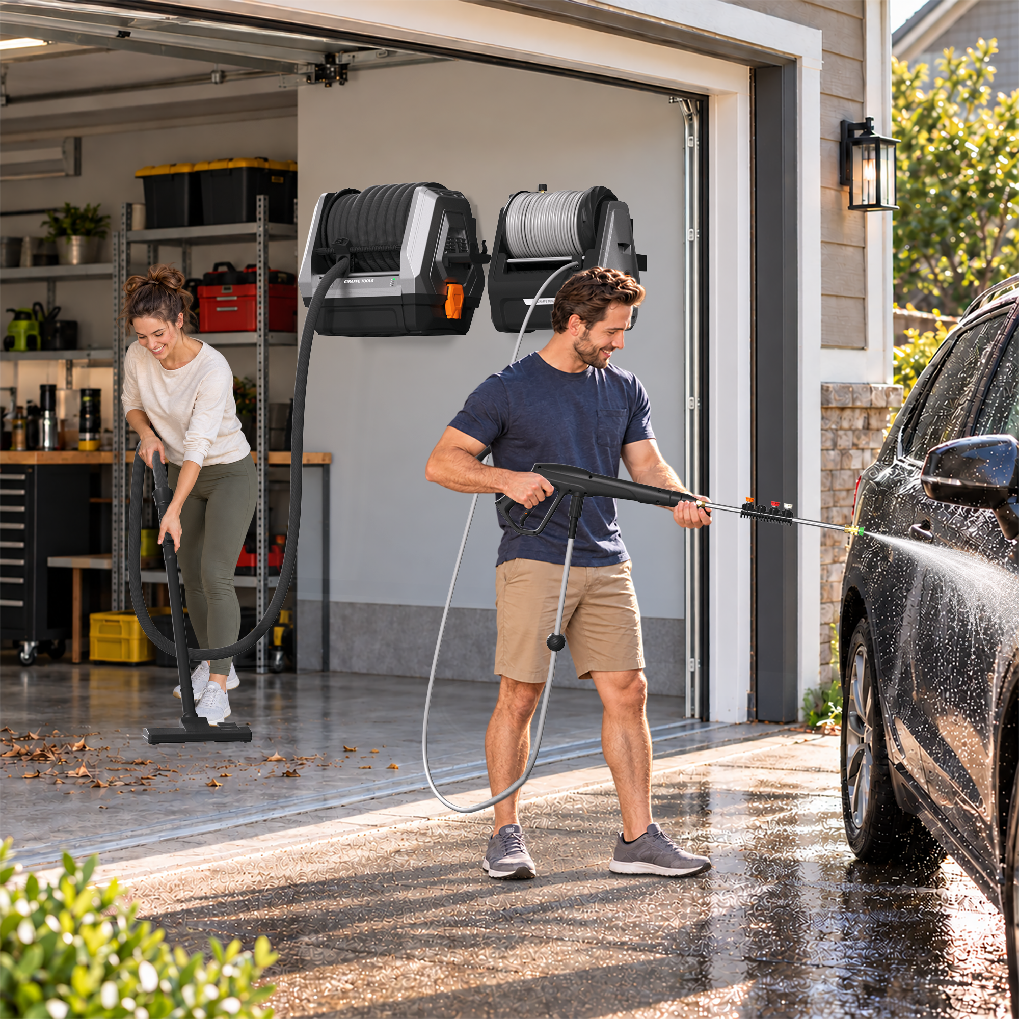 Giraffe Tools Dream Garage — Advanced Cleaning Set Features in scene