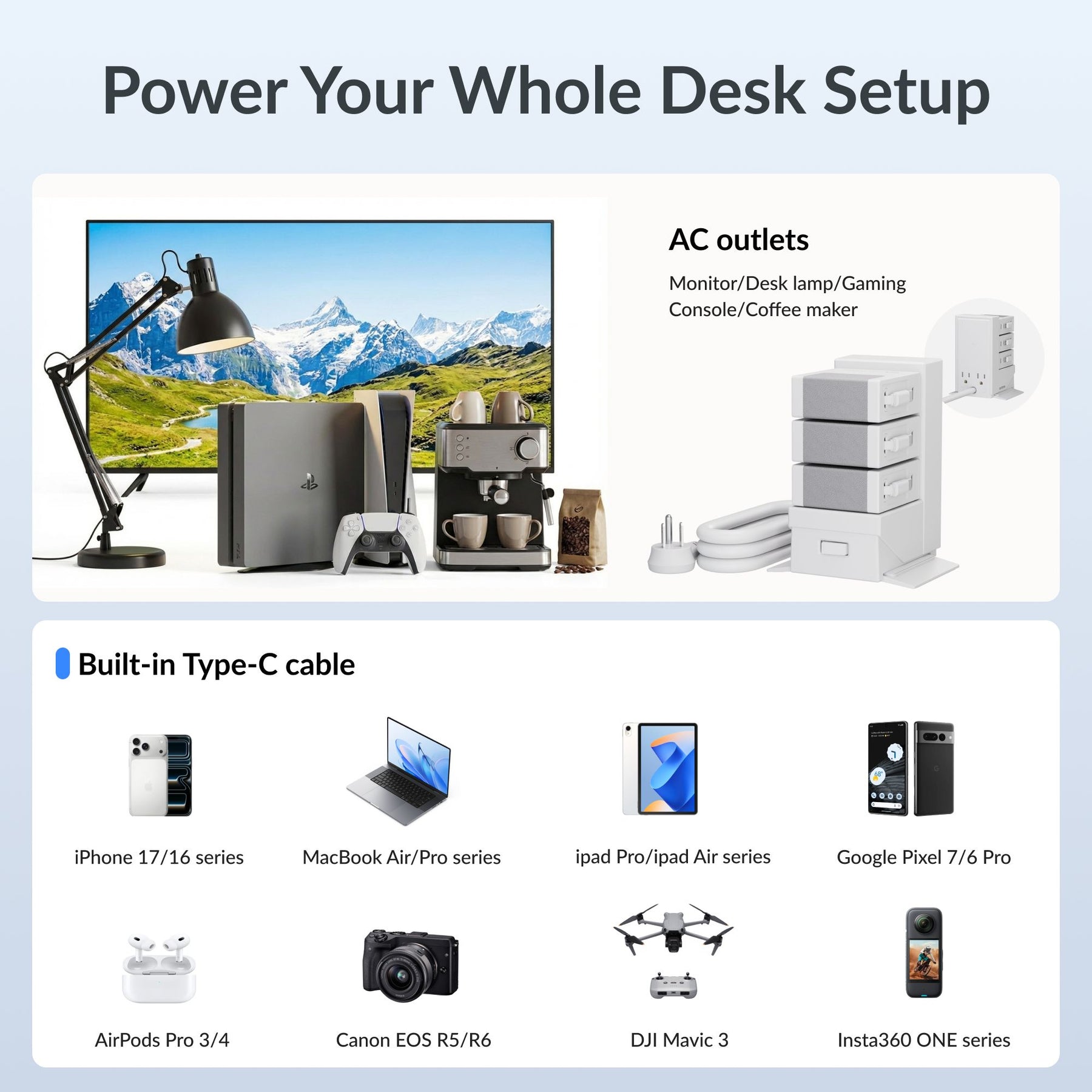 Gitryin ModDock 3 Tower Charging Station Universal