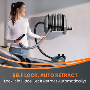 Retractable Vacuum Extension Hose Reel-1/4in-30ft