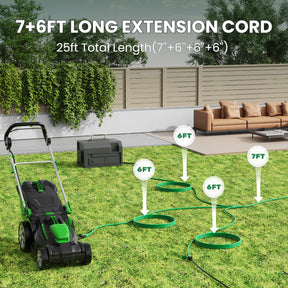 Outdoor Extension Cord 7ft-22ft