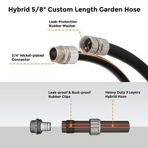 Hybrid Custom Hose 5ft-100ft - Giraffe Tools