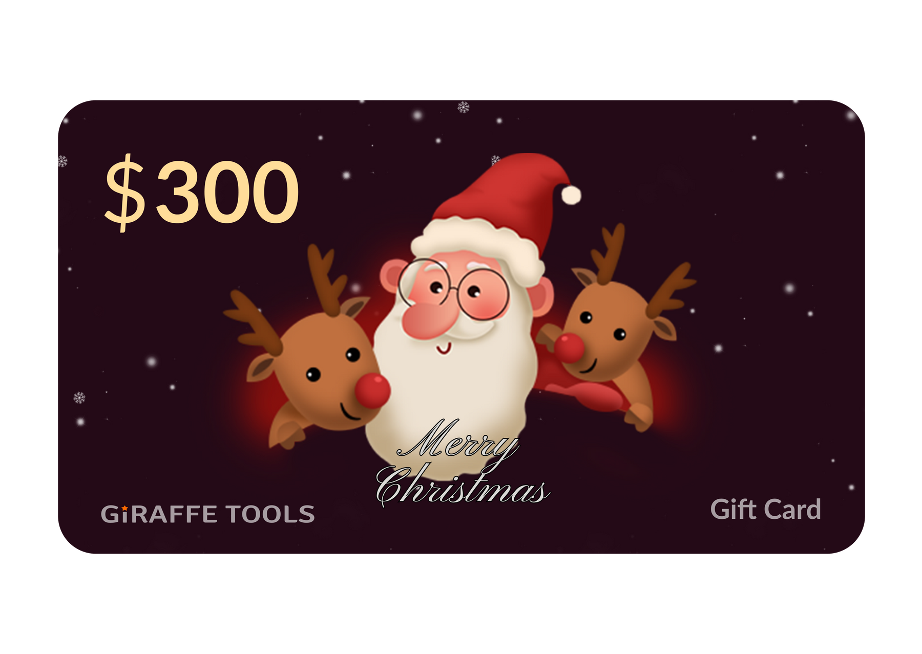 Giraffe Tools Christmas Gift Card