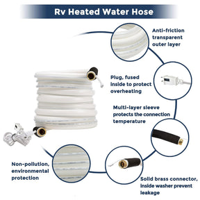 Heated  Water Hose 15ft-50ft