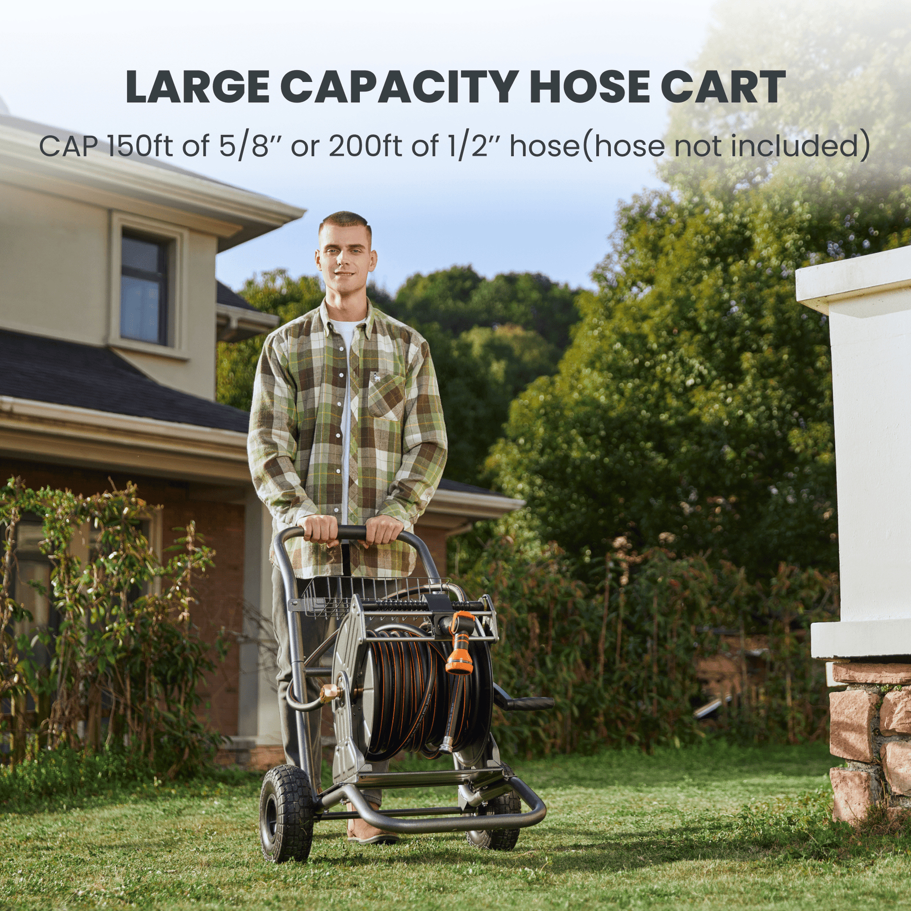 Garden Hose Reel Cart-2 Wheels