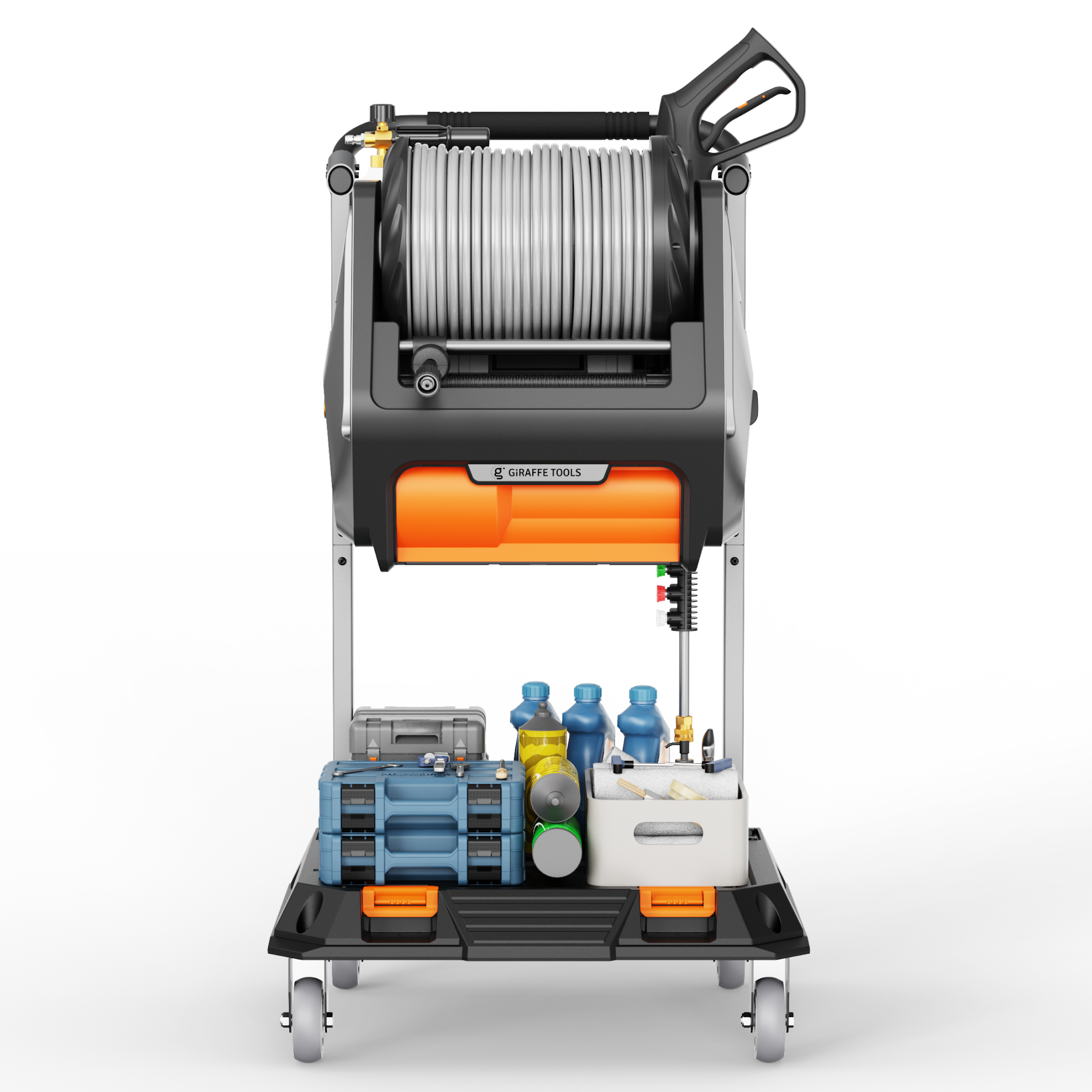 Giraffe Tools Mobile Pressure Washing Station Features