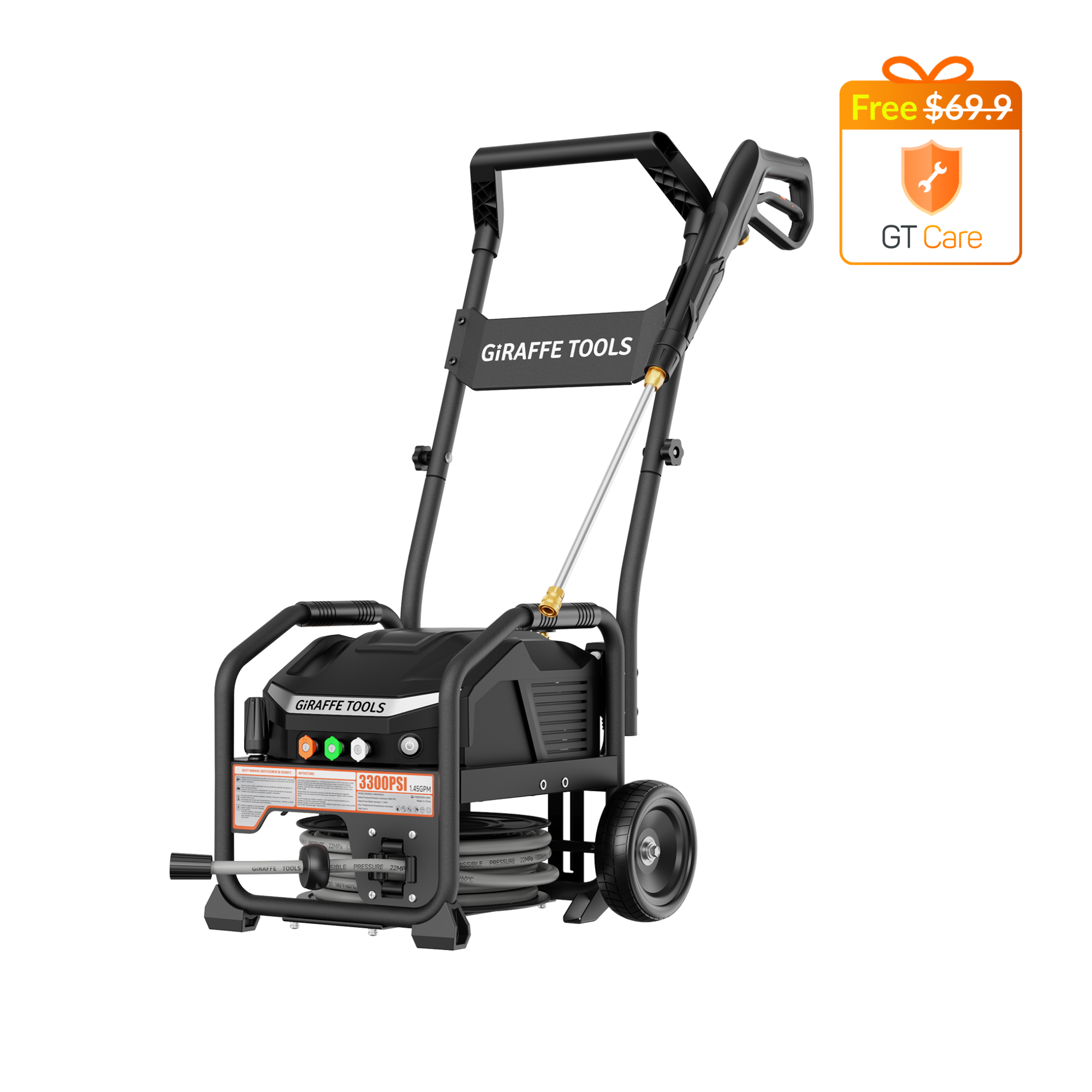 Giraffe Tools Crossfalls Retractable Pressure Washer Max Features