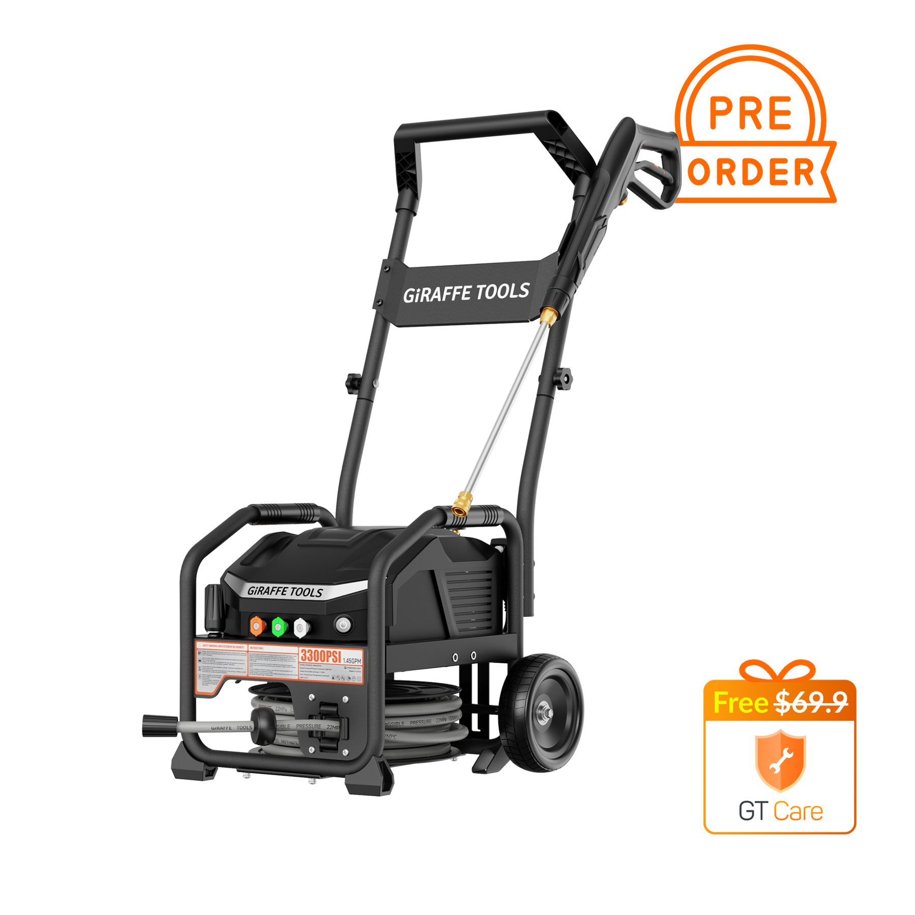 Giraffe Tools Crossfalls Retractable Pressure Washer Max Features