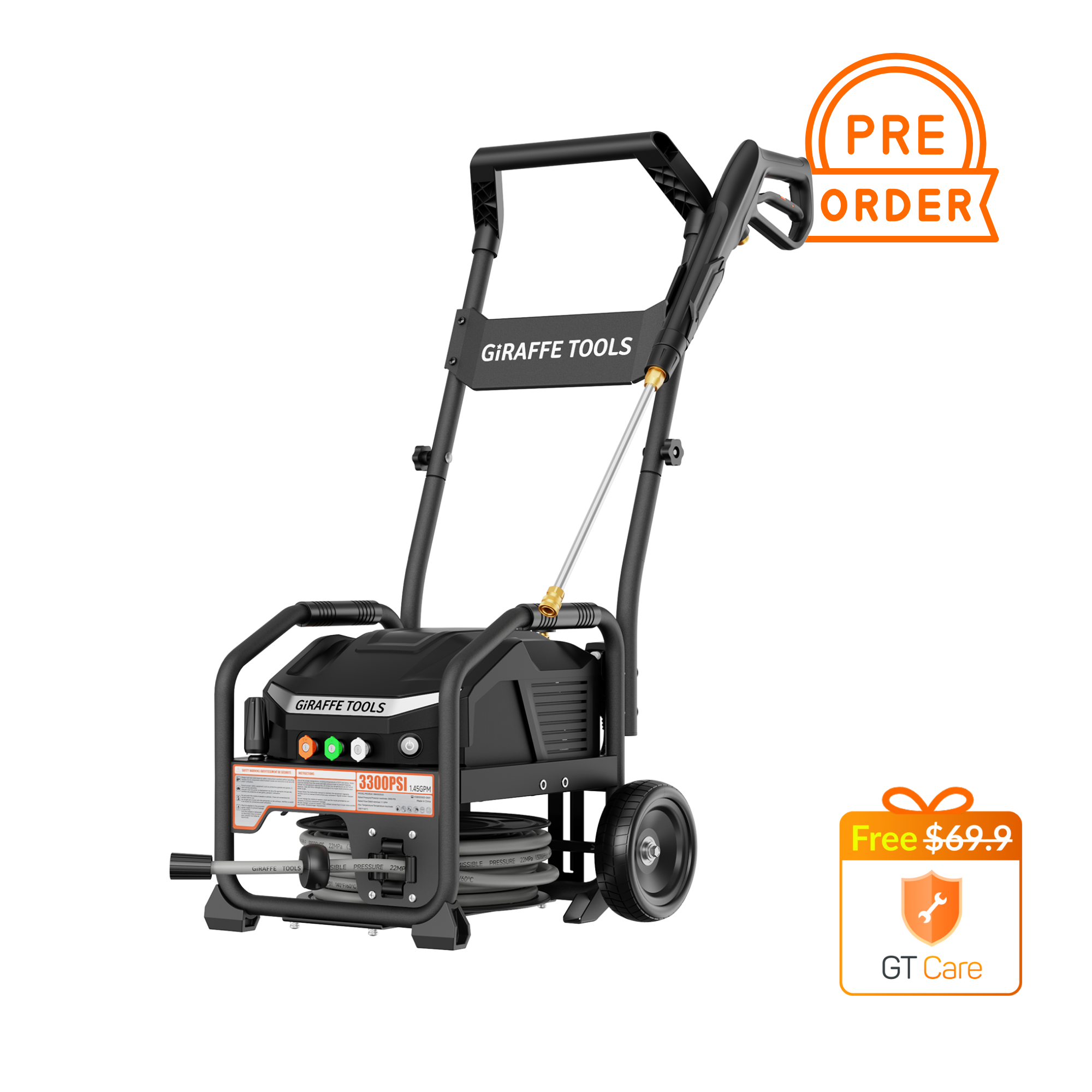 Giraffe Tools Crossfalls Retractable Pressure Washer Max Features