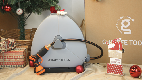 Giraffe Tools Ground-Mounted Retractable Hose Reel