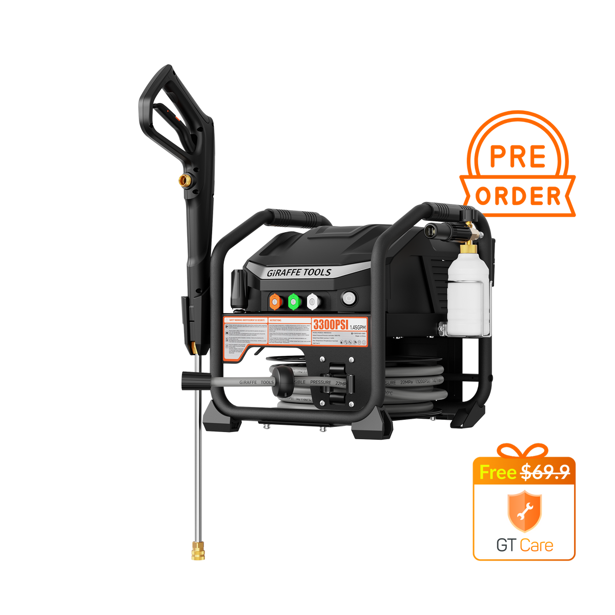 Giraffe Tools Crossfalls Retractable Pressure Washer Max Features