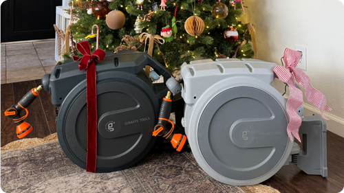 Giraffe Tools Retractable Garden Hose Reel