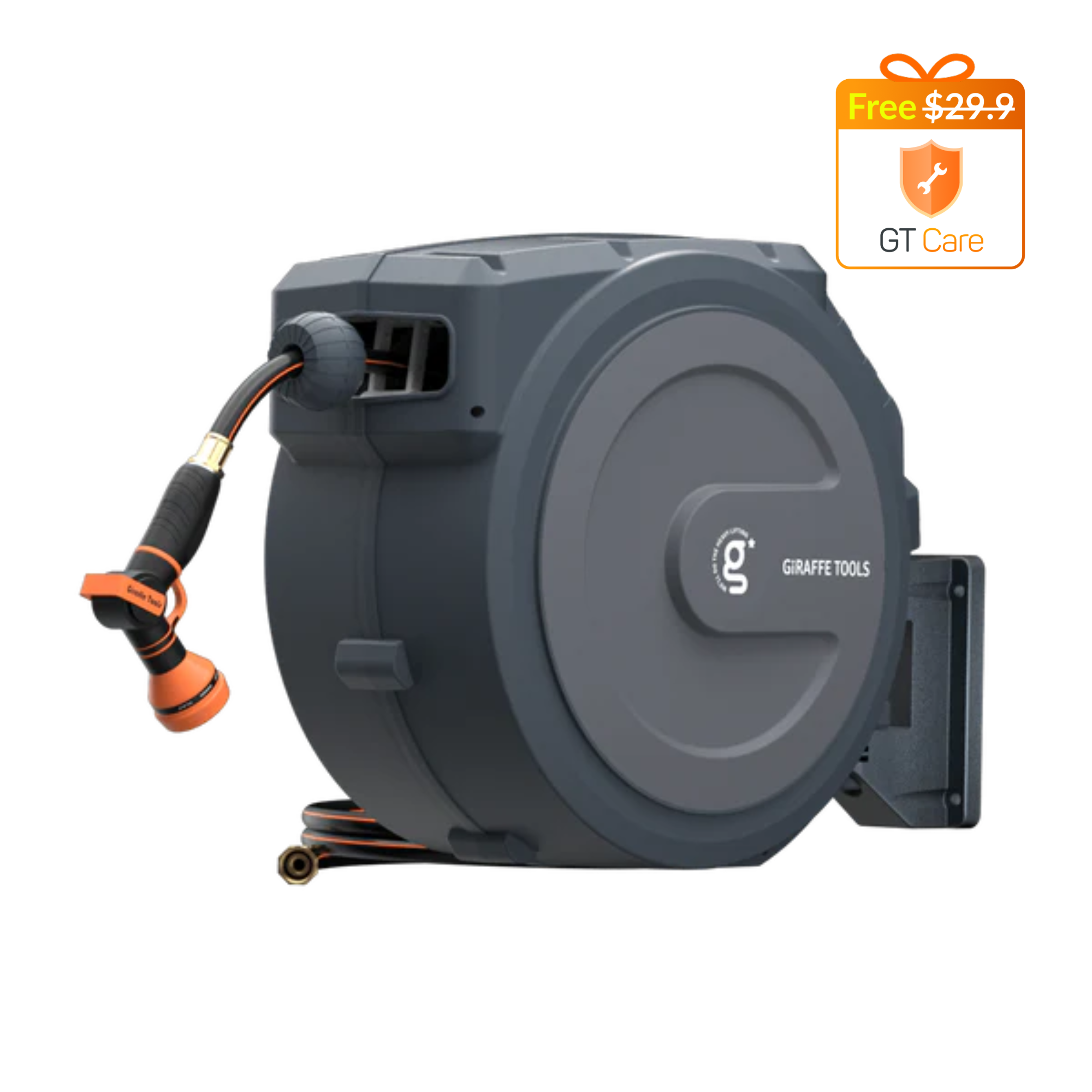 Retractable Garden Hose Reel 62ft-155ft