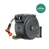 Retractable Garden Hose Reel-5/8in-90ft-Metal Bracket Features