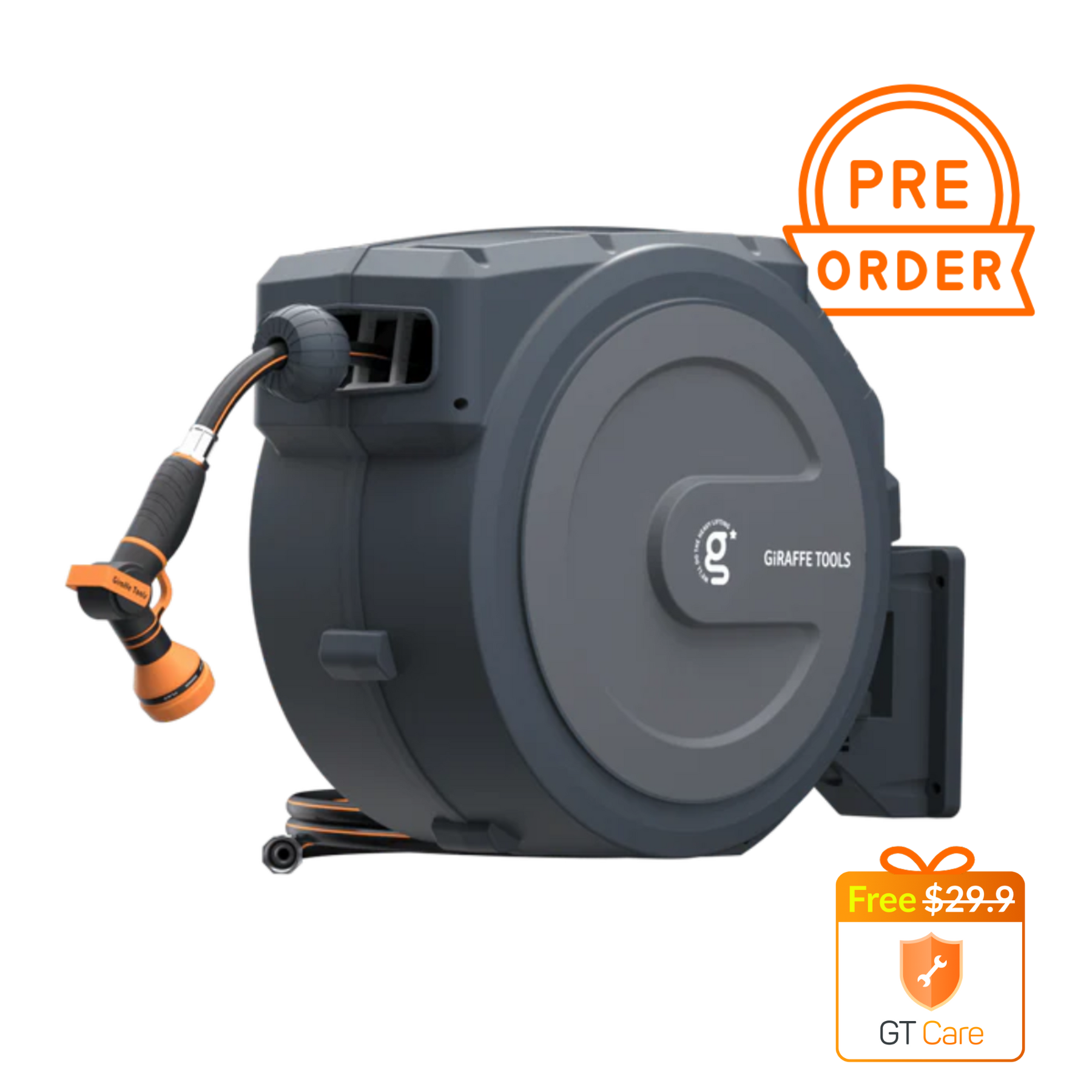 Retractable Garden Hose Reel-5/8in-62ft