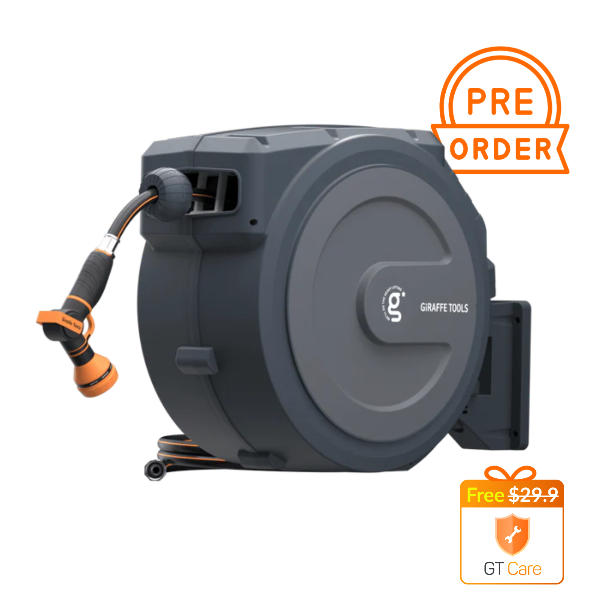 Retractable Garden Hose Reel-5/8in-62ft