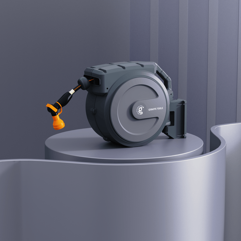 Retractable Garden Hose Reel Giraffe Tools