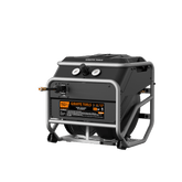 Giraffe Tools FlexReel retractable air compressor with integrated hose reel