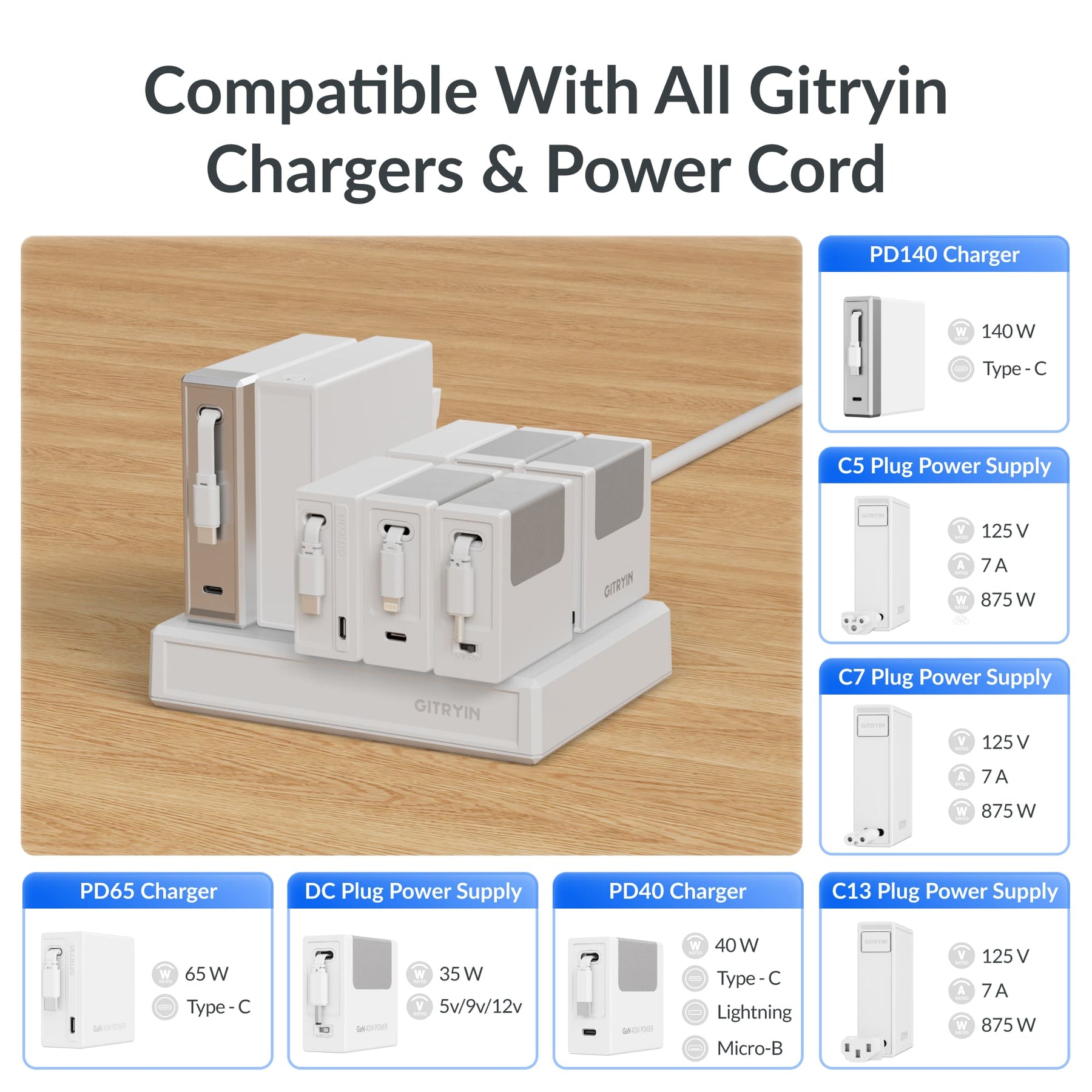 Gitryin 10-Outlet Smart Cooling Power Strip