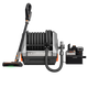 Giraffe Tools GrandFlux Retractable Vacuum Cleaner Features showing complete cleaning system