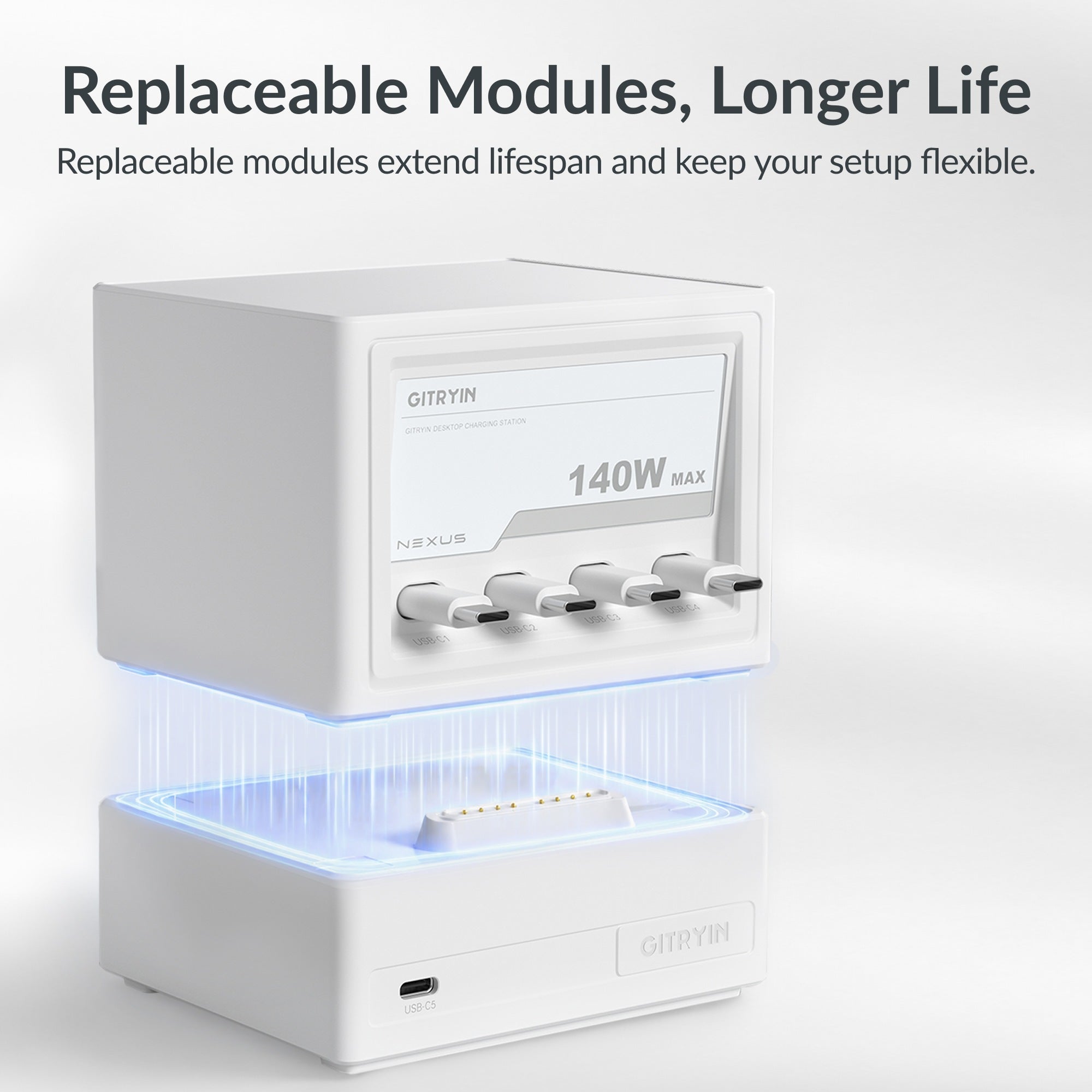 Gitryin 140W Nexus Charging Station Features