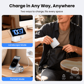 Gitryin Magnetic 3-in-1 Wireless Charging Station for 3C Devices