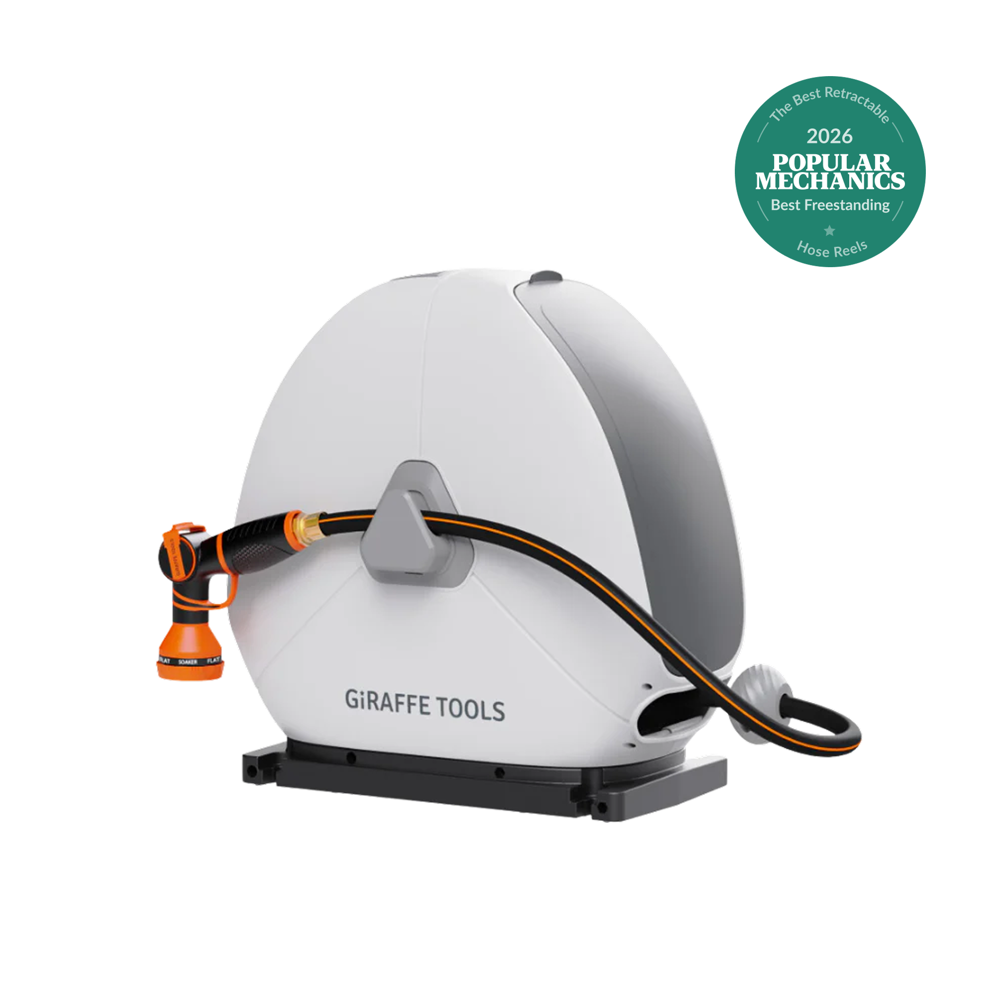 Ground-Mounted Retractable Hose Reel 82ft-130ft Features