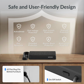 GITRYIN Modular Charging Station with Smart Cooling Fan Black Features