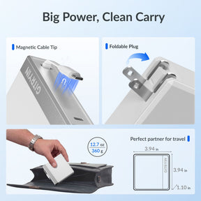 Gitryin Retractable 140W Fast Charger - USB-C Cable