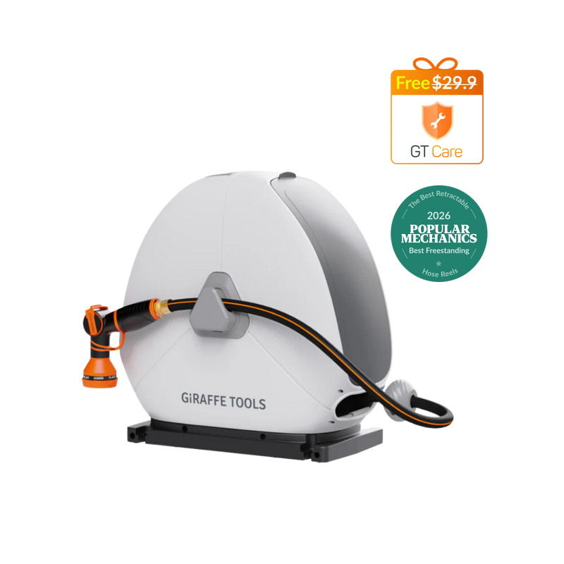 Ground-Mounted Retractable Hose Reel 82ft-130ft Features