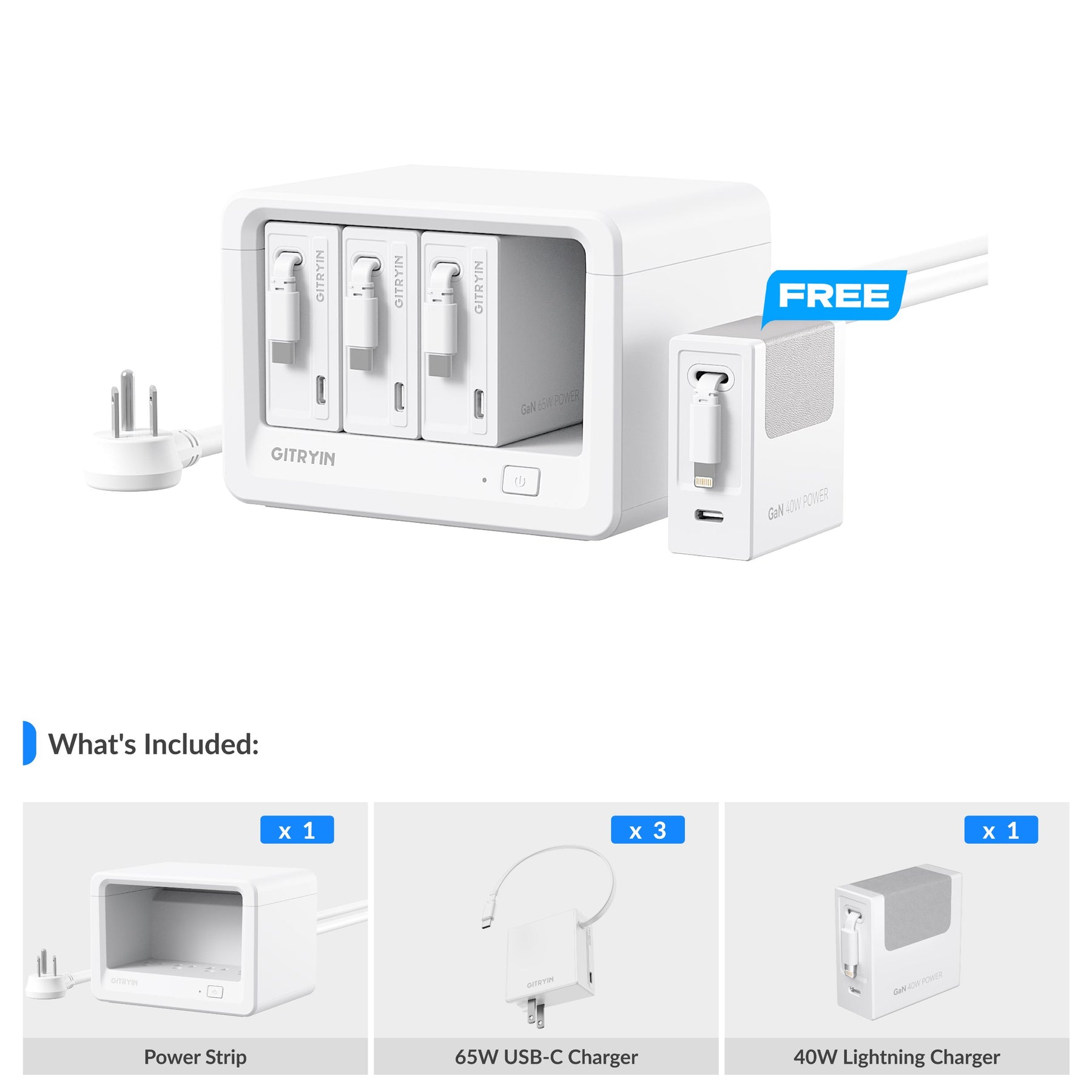 Gitryin Desktop Charging Station 12-in-1 (65W Combo)