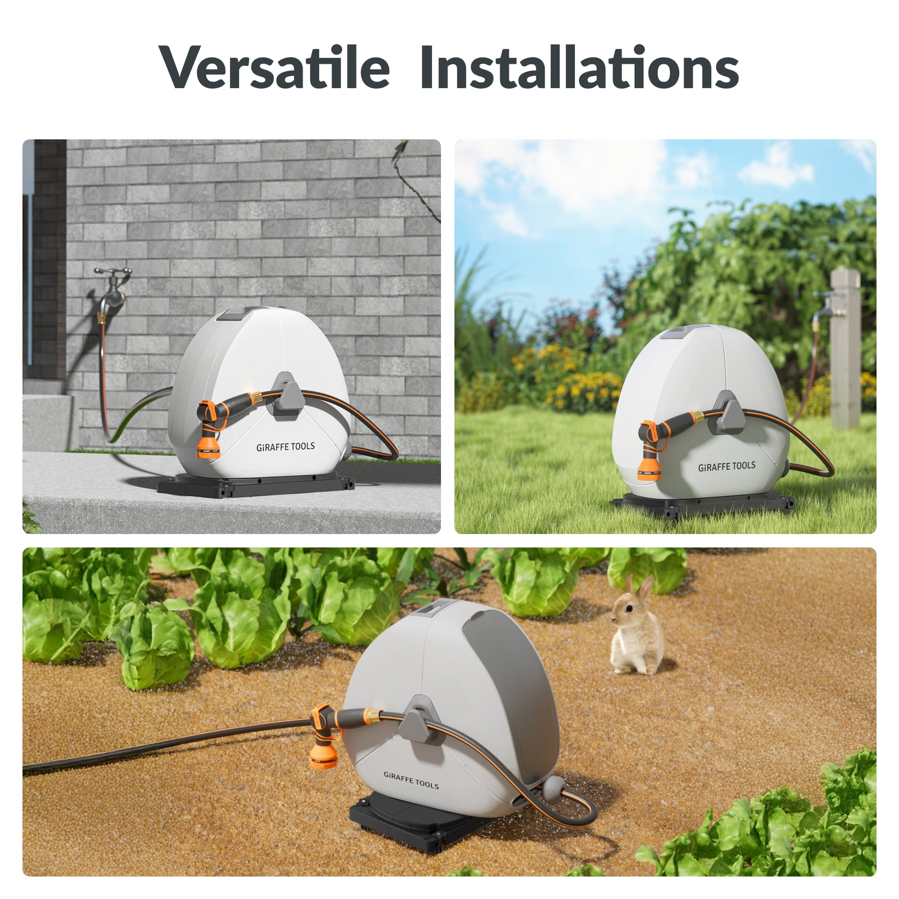 Ground Stakes for Ground‑Mounted Retractable Hose Reel