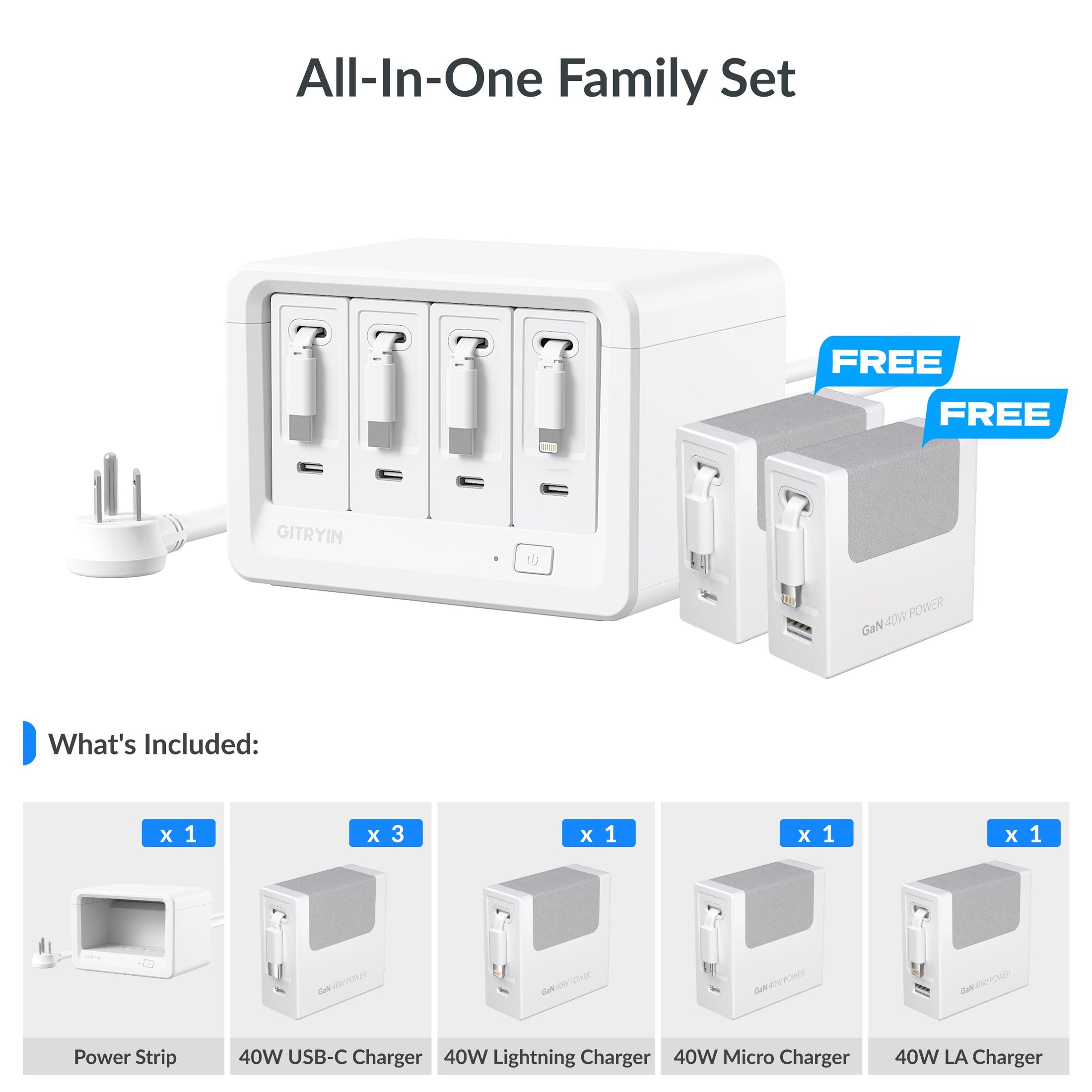 Gitryin Desktop Charging Station 12-in-1 Whine Features