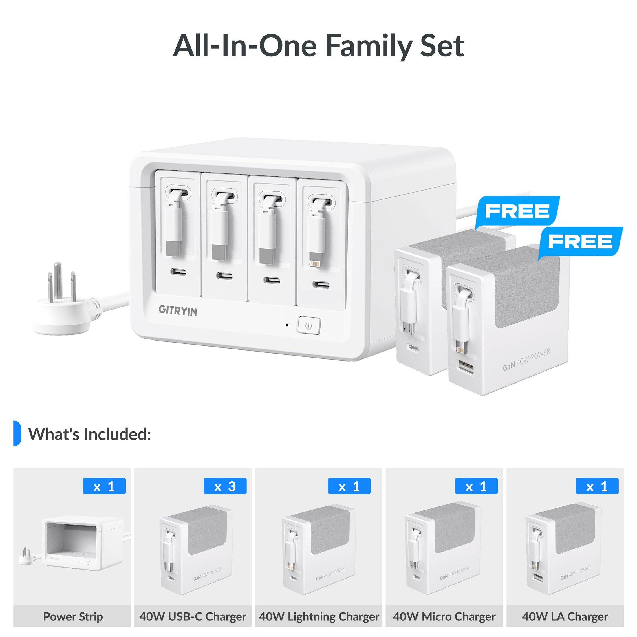 Gitryin Desktop Charging Station 12-in-1 Whine Features