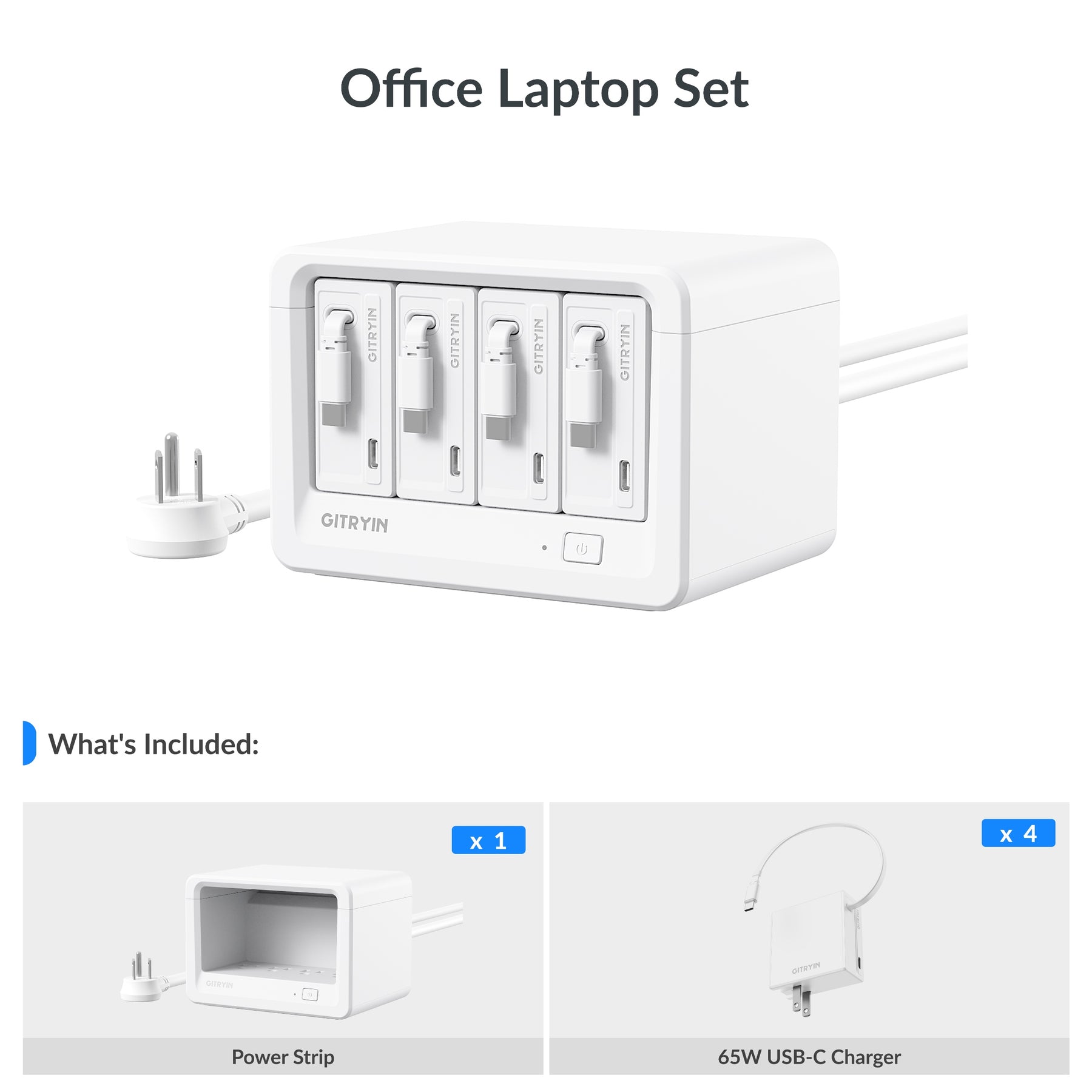 Gitryin Desktop Charging Station 12-in-1 (65W Combo)