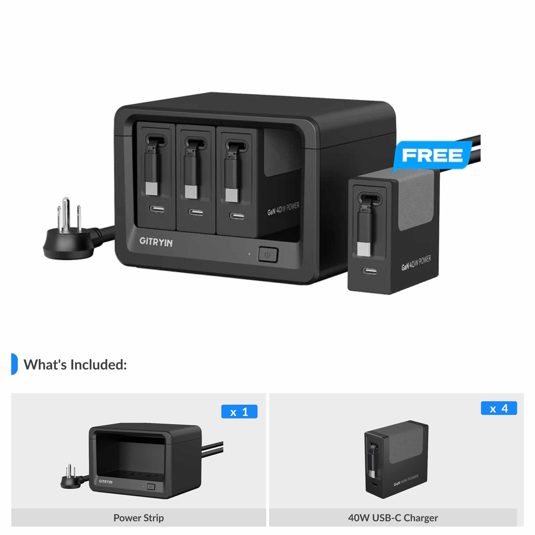 Gitryin Desktop Charging Station 12-in-1  (40W Combo)