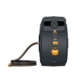 Premium Instant Glide Retractable Garden Hose Reel - Metal Bracket