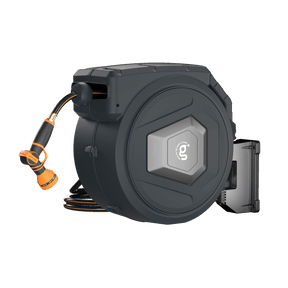 Premium Instant Glide Retractable Garden Hose Reel - Metal Bracket