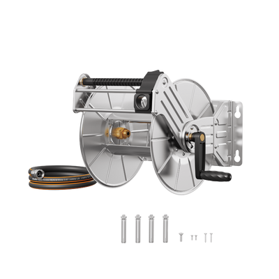 Wall Mounted Hose Reel-Stainless Steel-Heavy Duty