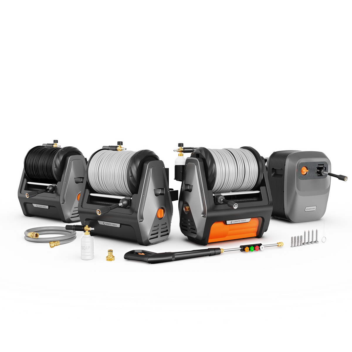 Grandfalls Retractable Pressure Washer - All Models | Giraffe Tools