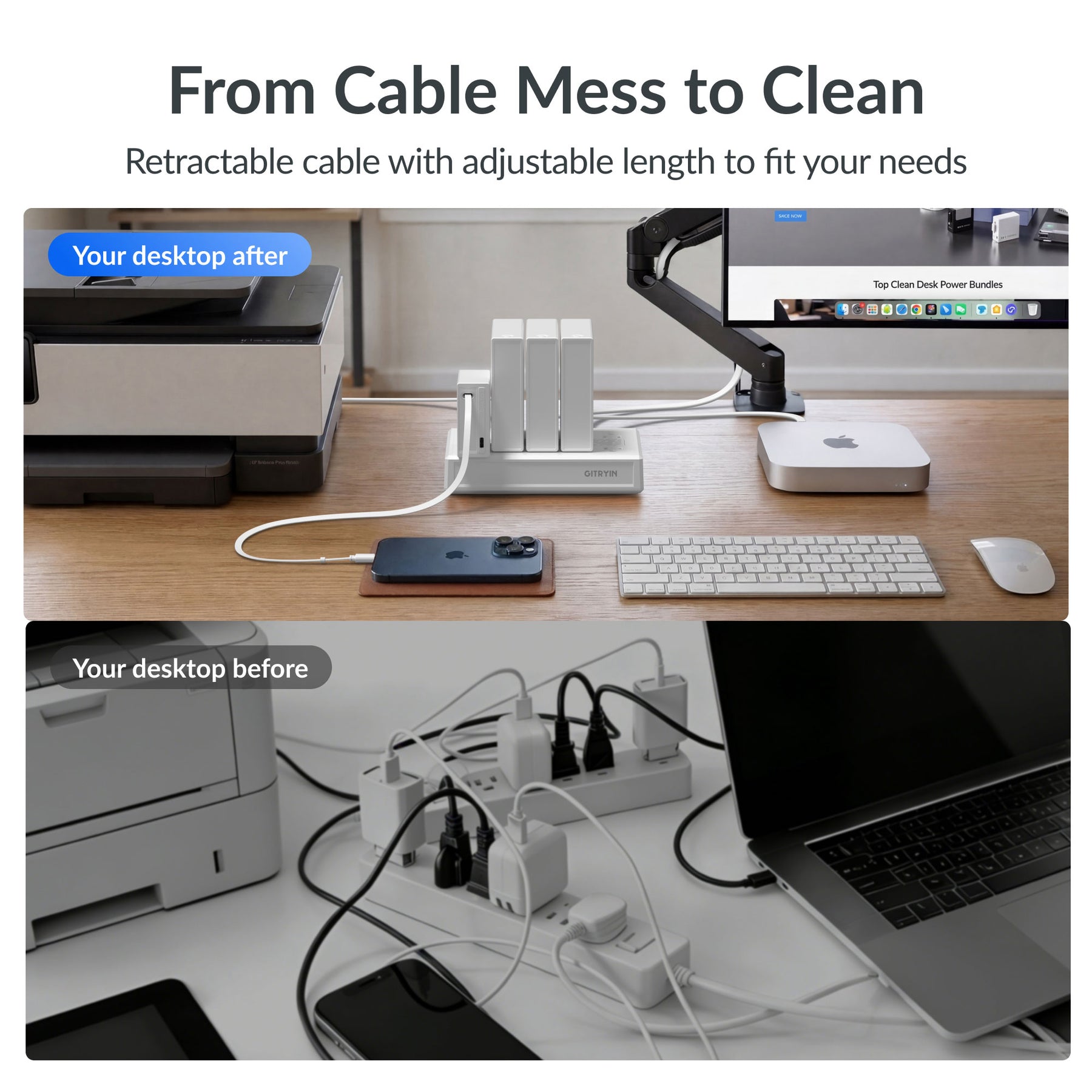 Gitryin Modular Charging Station with Smart Cooling Fan